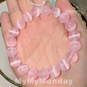 Pink Selenite Bracelet 10mm